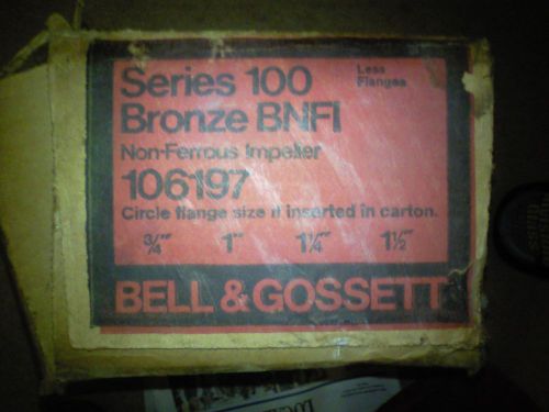 Bell &amp; Gossett Circulating Pump Series 100 Model 100  BNFI 1/12 hp 115 Volts