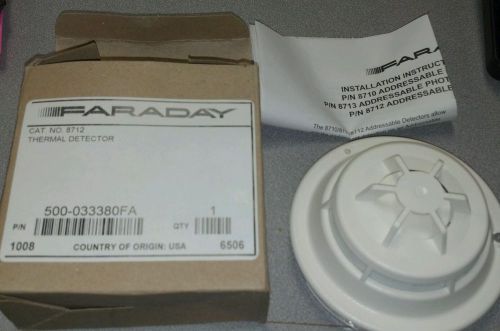 New NIP Faraday Thermal Detector Fire Alarm System CAT. NO 8712