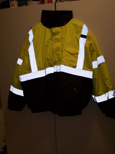 Ml kishigo 9670-cold weather firefighter emt ems construction hi-vis coat 3xl for sale