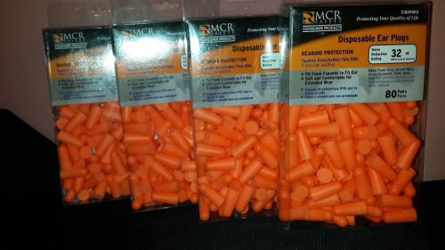 Uncorded disposable foam earplug with 32 db orange 320 pairs safety molded frshp for sale