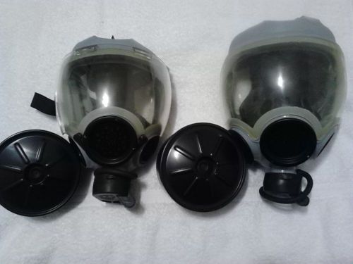 Lot of 2 MSA gas masks