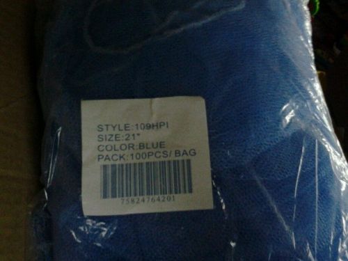 100 ct. disposable honeycomb pattern 21&#034; blue hairnet 109hpi