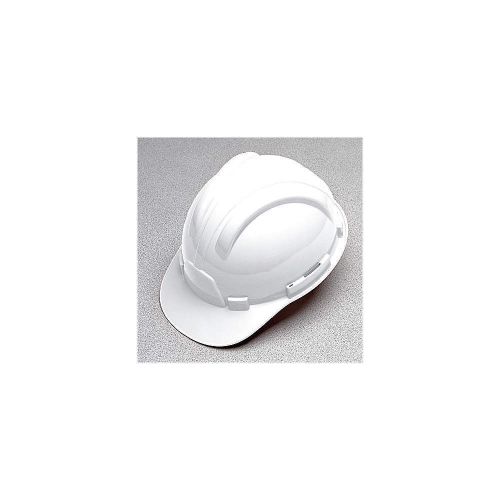 Hard hat, frtbrim, slotted, 6rtcht, white 100-11000 for sale