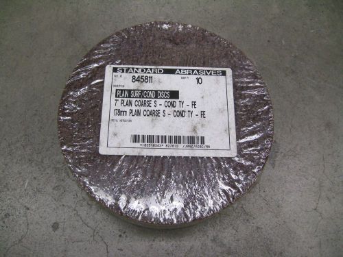 STANDARD ABRASIVES COARSE PLAIN SURFACE CONDITIONING DISCS 7&#034; PACK OF 10