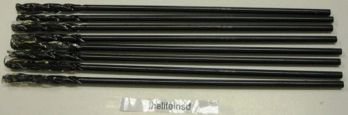 8 new &#034;f&#034; (0.2570&#034;) drill bit aircraft ext chicago-latrobe black oxide 912 11225 for sale