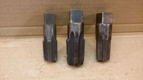 Lot of 3 Vintage Pipe Taps Standard 1&#034; NPT and Two  3/4&#034;