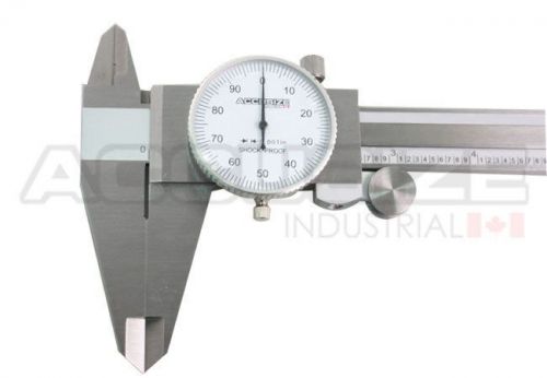 8&#039;&#039; x 0.001&#039;&#039; precision dial caliper, stainless steel in fitted box, #p920-s218 for sale