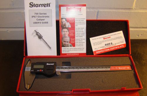Starrett 798b-8/200, electronic caliper, 0- 8&#034; x .0005&#034;, ip67, data output,/kt2/ for sale