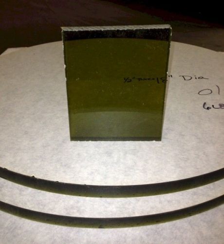 Acrylic Circular Disc 1/2&#034; Thick x 18&#034; Diameter, Transparent Olive Green Tint
