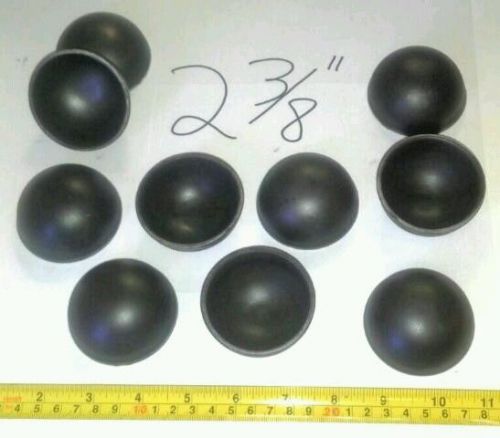 2 3/8&#034; outside diameter steel weld on pipe caps - dome shaped - lot of 20 for sale