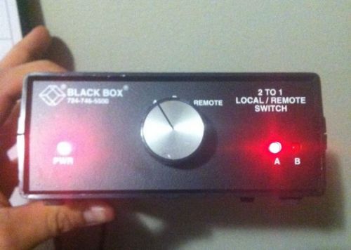 Black box 2 to 1 local/remote switch 724-746-5500 for sale