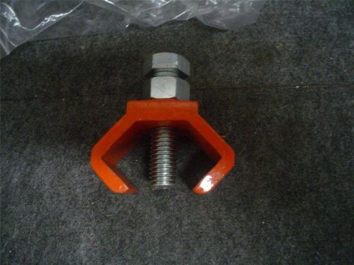 seismic rod clamp w/nut and bolt painted 1-1/2&#034; x 2-3/8&#034; mason