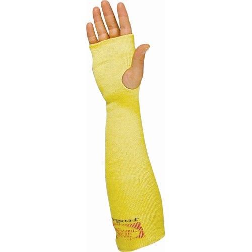 2x 1 pair kevlar sleeves w/ thumb hole 18&#034; double ply regular fit made in canada for sale