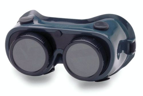 Crews 28550 50MM Filter 5.0 Stationary Welding Goggle with Round Lens and Covers