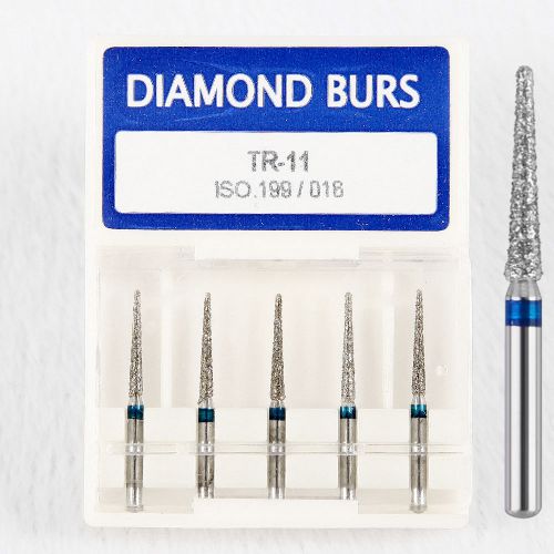 1 Box  Dental Diamond Burs FG 1.6mm TR-11 Fit High Speed Handpiece