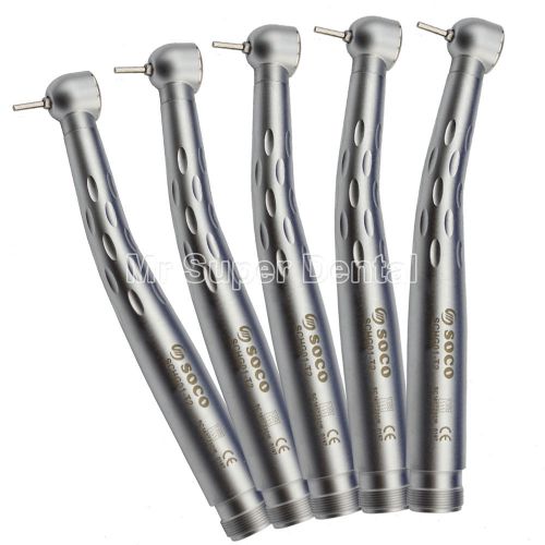 5PCS Dental Complete Handle High Speed Stan Push handpiece NSK Fit 2 hole