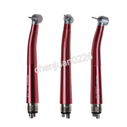 1 PC Dental High Speed Air Turbine Handpiece NSK Style 4 Hole Push Red
