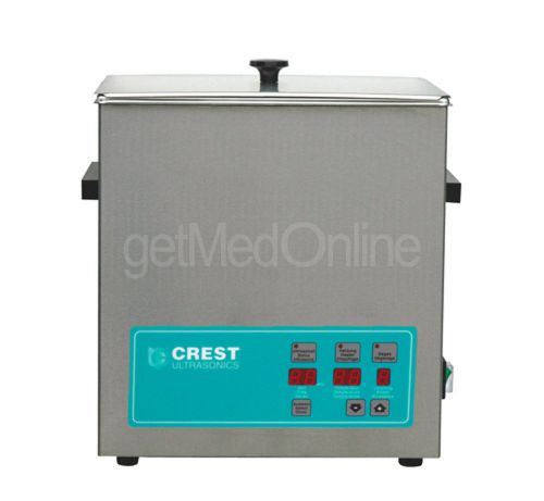 NEW CREST CP1100D 3.25 Gal Ultrasonic Cleaner, Heat, Degas Cover 11.75”x9.5”x8”