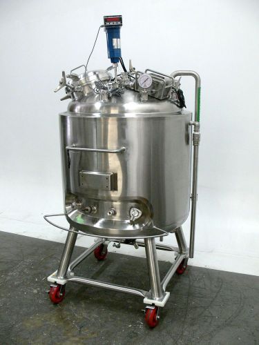 Precision 400 liter jacketed  bio-reactor 316 stainless steel tank for sale