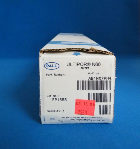 Pall ultipor n66 membrane filter cartridge 0.45 micron ab1nx7ph4 single open end for sale