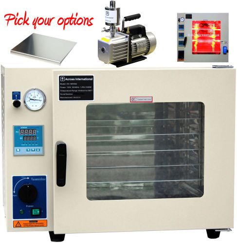 New ai 3 sided heating gas back-filled 1.9 cf vacuum chamber oven with options for sale