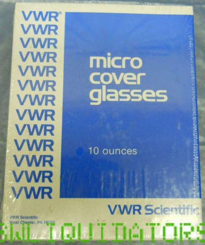 VWR micro cover glass 48368 040 18mm^2 case #2 0.17 to 0.25mm thick  10oz