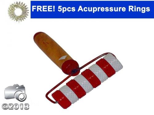 Acupressure handle medium roller massager + free 5 sojok rings @orderonline24x7 for sale
