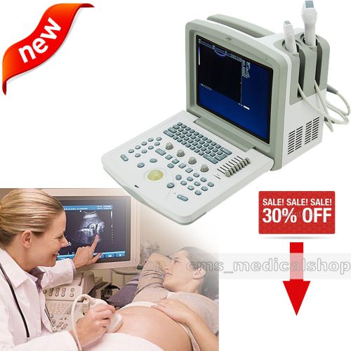 Portable diagnostic scanner ultrasound system (convex &amp;linear probe) cms600b-3 for sale