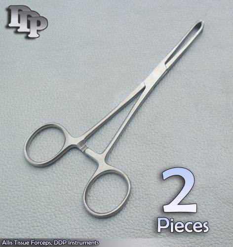 3 allis tissue forceps 6&#034; 4x5 teeth surgical veterinary instruments o.r. grade for sale