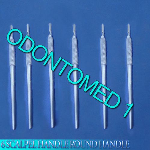 6 SCALPEL HANDLE ROUND HANDLE SURGICAL INSTRUMENTS