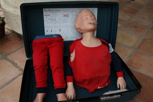 Laerdal Medical Resusci Junior CPR &amp; Water Rescue Training Manual w/ case