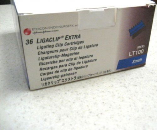Surgical Ligating Clips LT100 &#034;ONE BOX OF 36&#034; Small 0.64 PER CLIP FREE SHIP