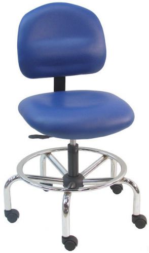 New benchpro esd anti static vinyl chair - chrome base for sale