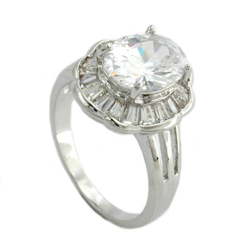 Ring cubic zirconia transparent/ white 01215-60 - buy 1 get 1 free offer for sale
