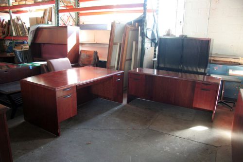 Desk and Credenza Office Suite
