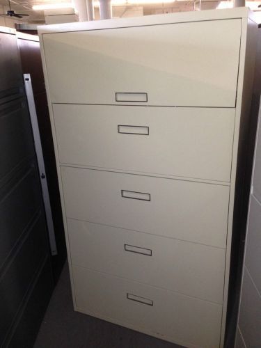 **5 DRAWER LATERAL SIZE FILE CABINET by STEELCASE OFFICE FURNITURE 36&#034;W**