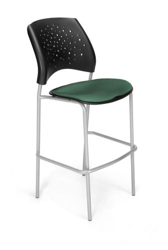 OFM Stars and Moon Cafe Height Chair Silver Shamrock Green