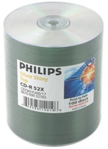 600 Philips 52x CD-R 80min 700MB Shiny Silver