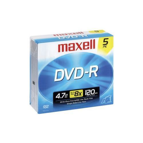 MAXELL 635042/635030/638002 4.7GB DVD-Rs (5 pk)