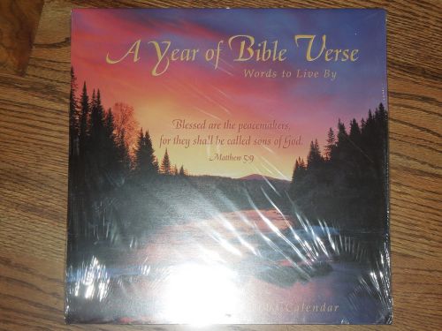 2003 Calendar: A year of Bible Verse Words to live by calendar