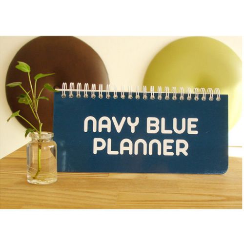 Vivid navy blue weekly planner 200*90mm