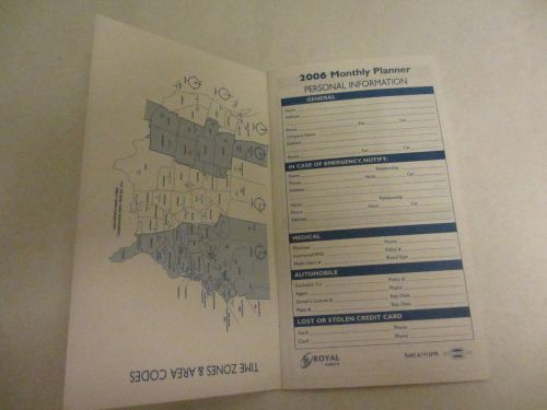 2006 monthly pocket planner with monthly proverbs 3.5x6 inches