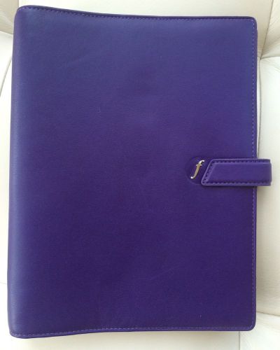 Filofax A5 Purple Soft Napa Leather Organizer - Retired