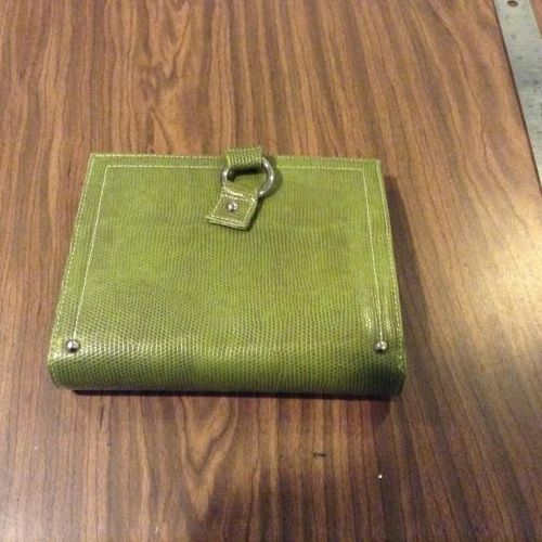 Green Pleather Personal Planner
