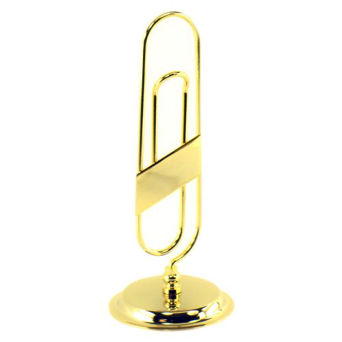 Gold standish memo clip 8” paper clip tp9973 for sale