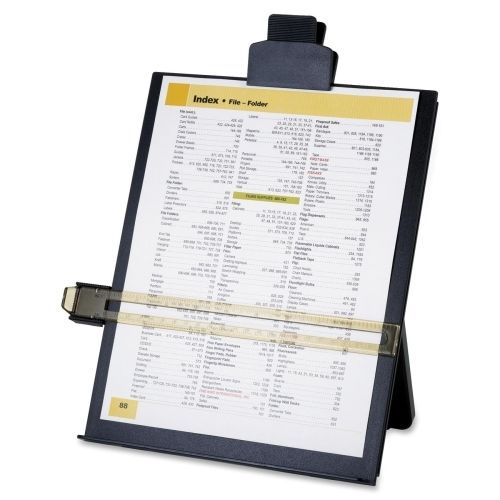 Sparco Copy Holder with Document Clip - 1 Each - Black