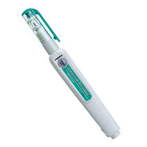 2qty x ZEBRA CKR1 Correction Fluid Pen Fine Point Tip Quick Dry White 8ml