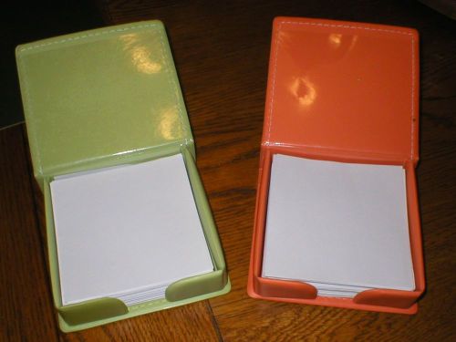 Note holders with paper