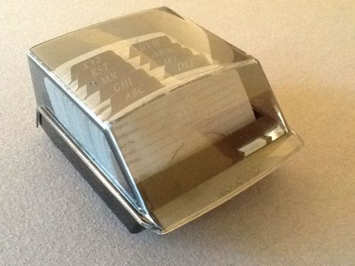 Rolodex Blue Covered Card File 67075  A-Z indexed tabs &amp; 125 cards