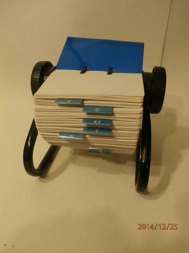 Vintage Rolodex Open Rotary File Address Index 2 x 4 Cards Model 5350X